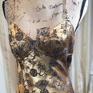 Gold Embelished Evening Gown